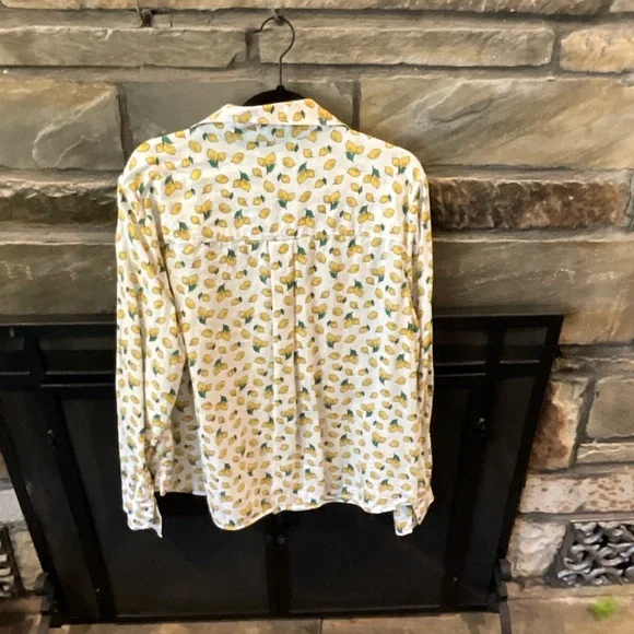 Boden White Blouse with Lemon Print - Picture 4 of 4